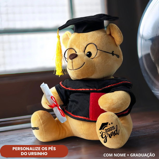 Ursinho Graduado Personalizado - Presente para Recém Formado