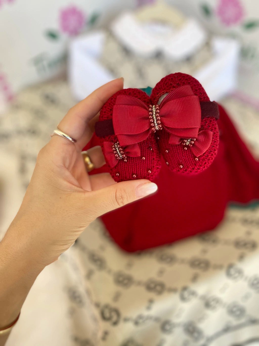 Kit Saída Maternidade Gucci - Personalize Com o Nome da Sua Princesa